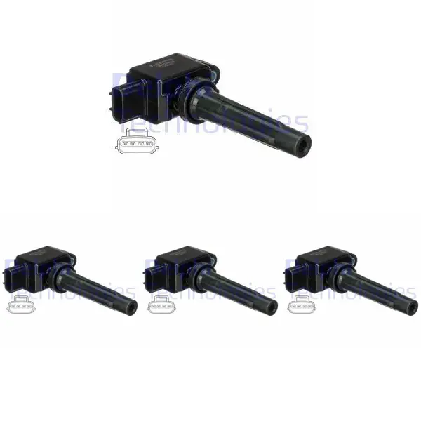 DELPHI Bobina Di Accensione 12V GN10625-12B1, 4 Contatti, Compatibile Con Mazda CX-5, CX-3, 3, MX-5, 2, 6