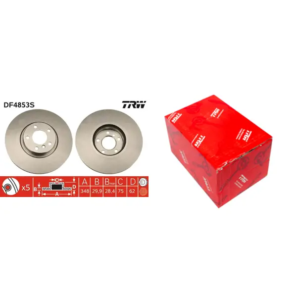 Disco De Freno Delantero Original Bmw X5 E70 F15, X6 E71 F16 | Cuotas